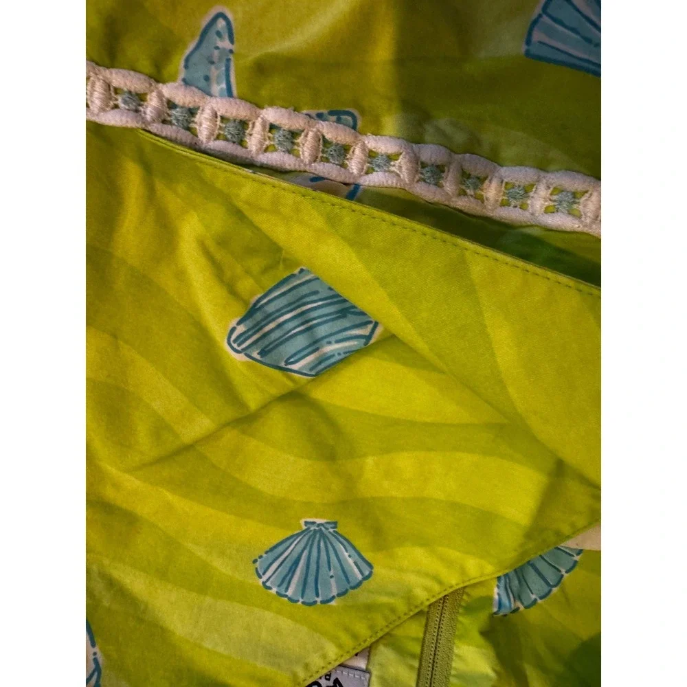 Vintage Lilly Pulitzer Dress Low Tide Shift Clam Fish Beach Ocean Girls 10 - Picture 3 of 5
